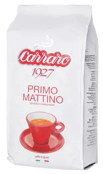 Кофе в зернах Carraro Primo Mattino 1кг, средняя обжарка, 30% робуста, 70% арабика