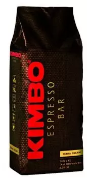 Кофе в зернах Kimbo Extra Cream 1 кг, средняя обжарка, смесь арабики и робусты