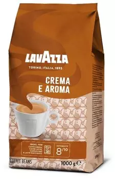 Кофе в зернах Lavazza Crema E Aroma 1 кг, средняя обжарка, смесь арабики и робусты (2444)
