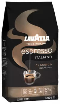 Кофе в зернах Lavazza Espresso Italiano Classico 1 кг, средняя обжарка, 100% арабика (1874)