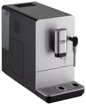 Кофемашина автоматическая Beko CEG5311X, зерновой, 1.5л, ручной капучинатор, дисплей, черный/серебристый, 1350Вт
