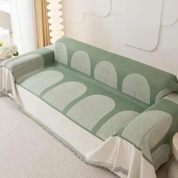 New Chenille Sofa Cover Cloth All-inclusive Arch Four-season Universal Sofa Cushion Cover Non-slip Cover Blanket 180*130cm