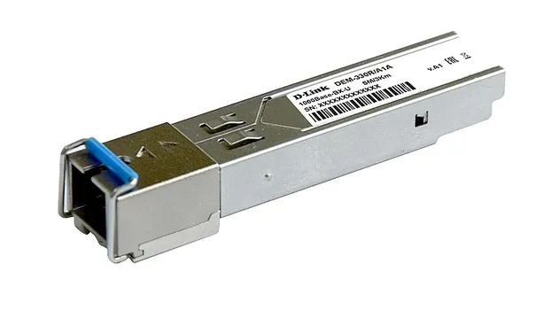 Модуль SFP D-Link DEM-330R, 3 км, SC, Tx:1310 нм, Rx:1550 нм, 1.25 Гбит/с, SM, одинарный, WDM, DDM (DEM-330R/3KM/A1A)