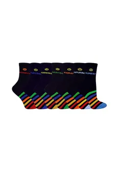 Яркие носки на каблуке и носке для дней недели Sock Snob, синий