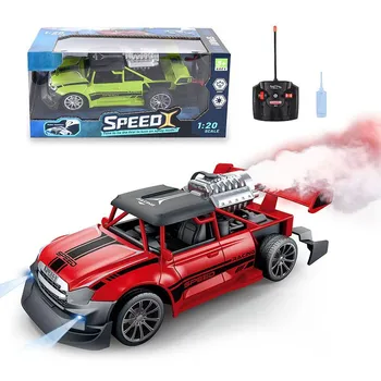 1:20 RC гоночный автомобиль 2.4G пульт дистанционного управления грузовик с легким дымовым распылителем электромобиль радиоуправляемая модель машинки игрушка синий