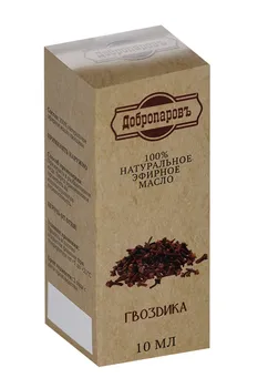 Эфирное масло "Гвоздика", флакон-капельница, аннотация, 10 мл, "Добропаровъ"