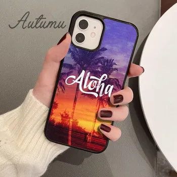 Чехол для телефона Hello Hawaii Aloha для iPhone 11 12 13 14 Pro Max mini X XR XS SE 2020 6S 7 8 Plus Samsung Galaxy S21 S22 iPhone 6plus