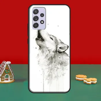 Чехол с изображением волка для Samsung A32 A12 A22 A52 A72 A21S A20e A03S A40 A50 A70 A31 A51 A71 A52S Samsung A10