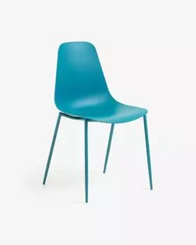 Стул wassu (la forma) голубой 49x87x53 см.