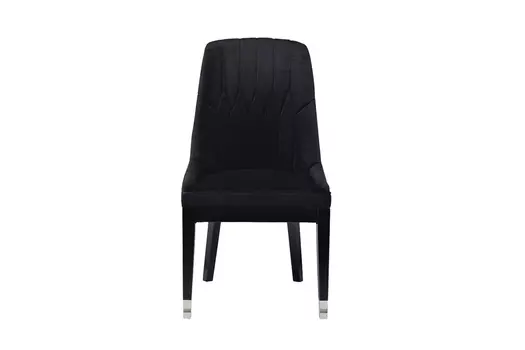 Стул велюровый черный (garda decor) черный 65x101x56 см.
