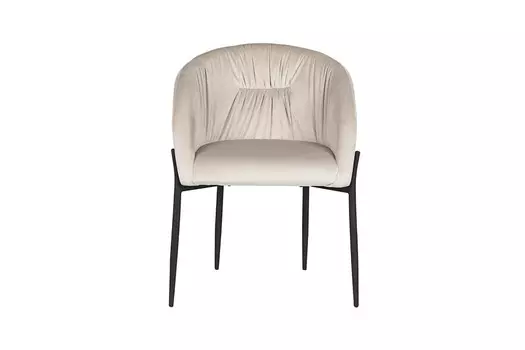 Стул велюровый (garda decor) бежевый 62x83x53 см.