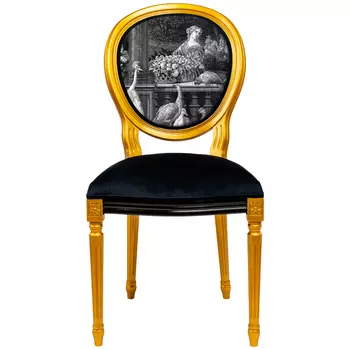 Стул «венсен» (июль, лев) (object desire) черный 50x97x48 см.