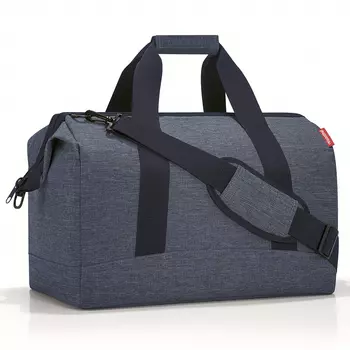 Сумка allrounder l twist blue (reisenthel) серый 49x38x26 см.