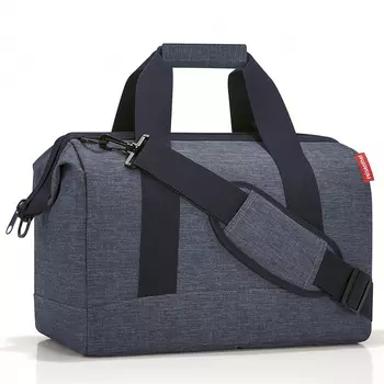 Сумка allrounder m twist blue (reisenthel) серый 40x32x23 см.