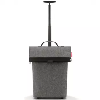 Сумка-тележка trolley m twist silver (reisenthel) серый 17x53x17 см.