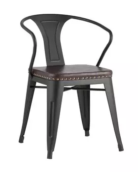 Стул tolix arms soft (stoolgroup) черный 50x76x55 см.