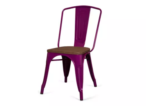 Стул tolix marais z wood (desondo) фиолетовый 45x84x48 см.
