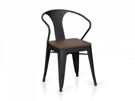 Стул tolix wood (ogogo) серый 38x78x38 см.