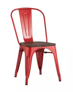 Стул tolix wood (stoolgroup) красный 45x84x51 см.