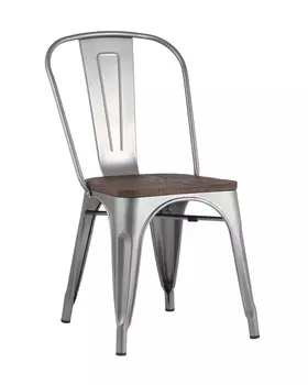 Стул tolix wood (stoolgroup) серебристый 45x84x51 см.