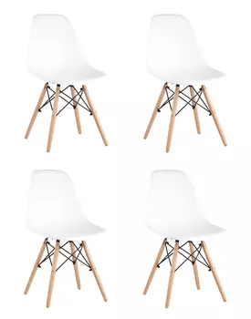 Стул style dsw белый x4 (stoolgroup) белый