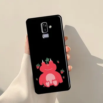 Чехол Cottagecore Fruit Strawberry Frog для Samsung Galaxy J3 J5 J7 2017 A3 A5 J1 2016 J4 J6 Plus A6 A7 A8 A9 J8 2018 Coque A6 Plus 2018