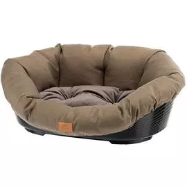 Запасная подушка Ferplast Sofa Tweed для лежака Siesta Deluxe для собак и кошек (Д 73 х Ш 55 x В 27 см, Коричневый)