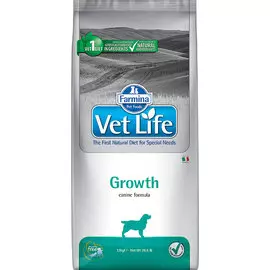 Сухой корм Farmina Vet Life Dog Growth для восстановления щенков с нарушением роста (12 кг, Курица и рис)