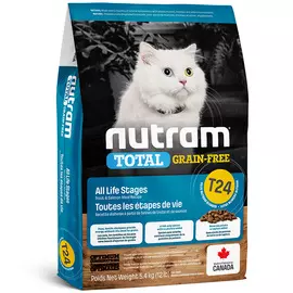 Сухой корм Nutram Total Grain Free T24 Salmon &amp; Trout Cat Food беззерновой из мяса лосося и форели для кошек (1,13 кг)