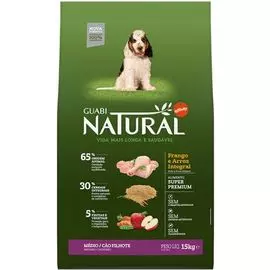 Сухой корм Guabi Natural цыпленок и рис для щенков средних пород (2,5 кг, Цыпленок и рис)