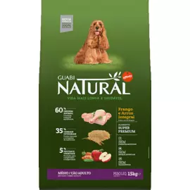 Сухой корм Guabi Natural цыпленок и рис для собак средних пород (20 кг, Цыпленок и рис)