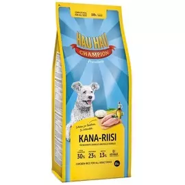 Сухой корм Hau-Hau Champion Adult dog курица с рисом для собак всех пород (15 кг, Курица с рисом)