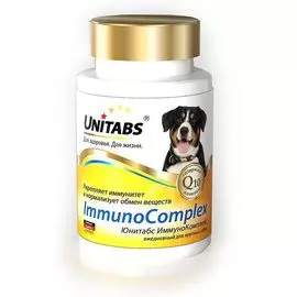 Витамины Unitabs ImmunoComplex с Q10 для собак крупных пород 100 таблеток (100 таблеток)