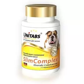 Витамины Unitabs SlimComplex с Q10 для собак с избыточным весом 100 таблеток (100 таблеток)