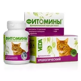 Витамины Веда ФитоМины фитокомплекс урологический для кошек (100 таб)