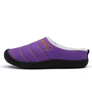 Fashion Winter Couple s Cotton Slippers Warm Plush Soft Men s Slippers Non-Slip Mans Shoes Lightweight Casual Slides for Home Main Push 36 розовый