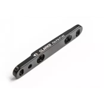 Адаптер CLARK`S CB-FMFM-F140/160, для дискового тормоза, FLAT MOUNT, алюминий, передний, 140/160 мм, черный, 3-536