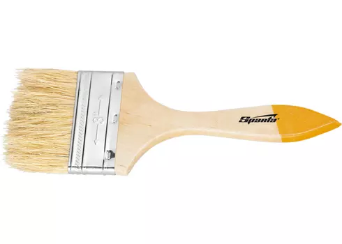Кисть плоская Slimline 3/4, натуральная щетина, деревянная ручка SPARTA 20мм 824155