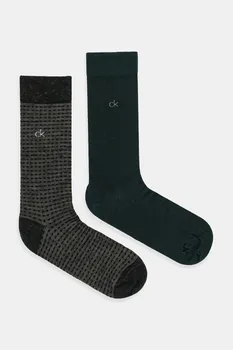 Носки 2 пары Calvin Klein, зеленый
