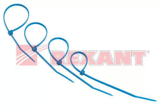 Хомут nylon Rexant 150 х 3.0 мм 25шт синий