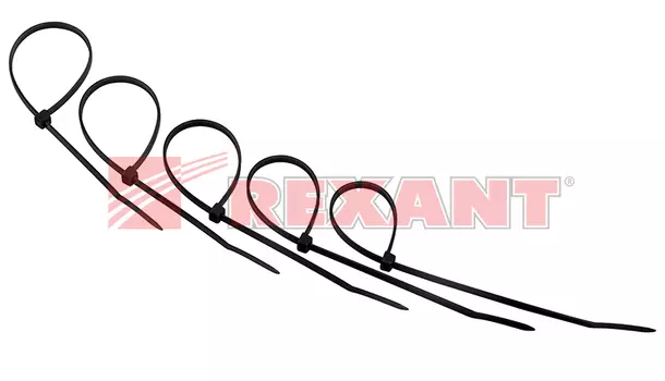 Хомут nylon Rexant 200 х 4.0 мм 25шт черный