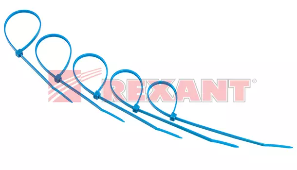 Хомут nylon Rexant 200 х 4.0 мм 25шт синий