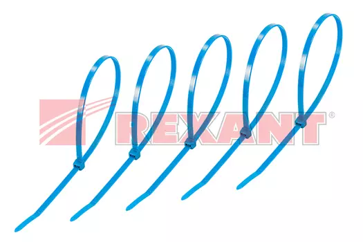 Хомут nylon Rexant 300 х 5.0 мм 25шт синий
