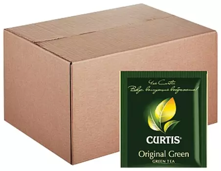 Чай Curtis "Original Green", зеленый, 200 пакетиков в конвертах по 2 г, 510917