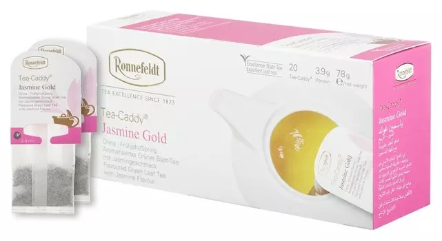 Чай Ronnefeldt Tea Caddy Jasmine Gold зелен., 20пакx3,9гр/уп