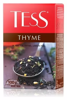 Чай Tess Thyme листовой черный с добавками,100г 1130-15