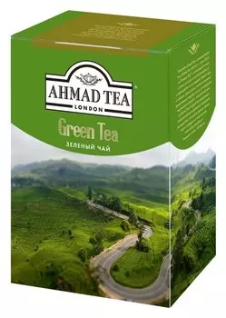 Чай Ahmad Green Tea,лист,зелен.200г.картон/кор 1310-1