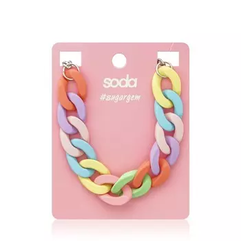 Ожерелье Soda " Rainbow chain "