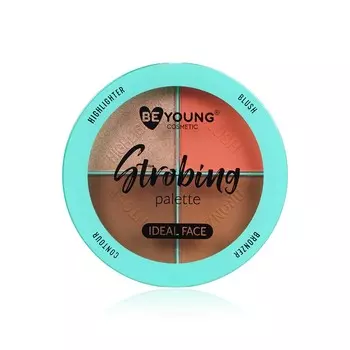 Палетка для скульптурирования лица BeYoung Strobing Palette 02 15г