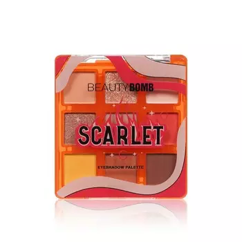 Палетка теней для век Beauty Bomb Scarlet 9 оттенков 7г